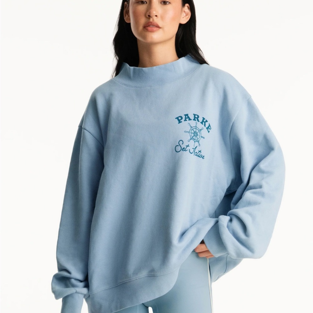 SET Active Light Blue Graphic Sweatshirt